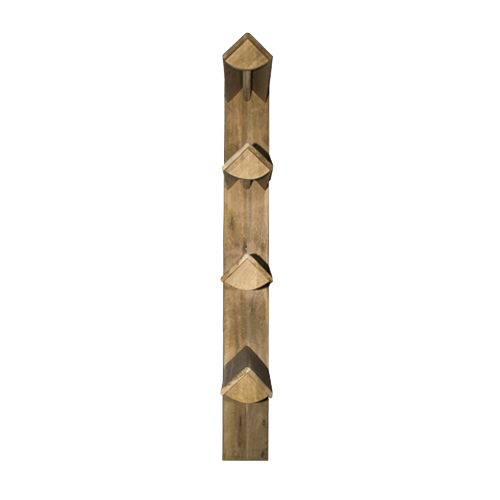 Porte-selle en bois à 4 voies